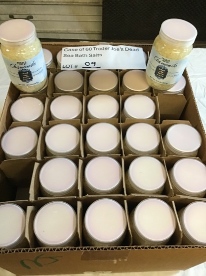 Case of 60 Trader Joe's Dead Sea Bath Salts