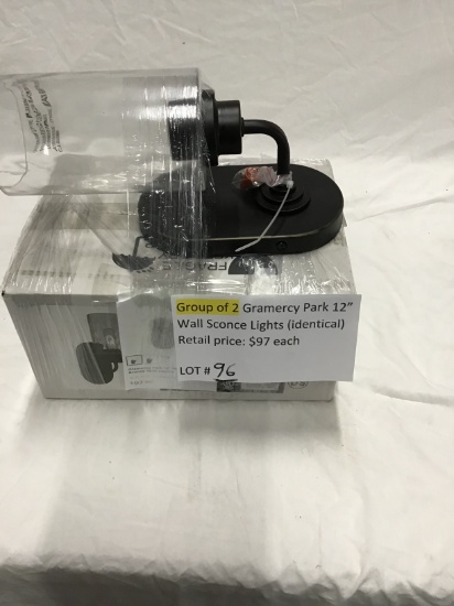 Group of 2 Gramercy Park 12" Wall Sconce Lights (identical)