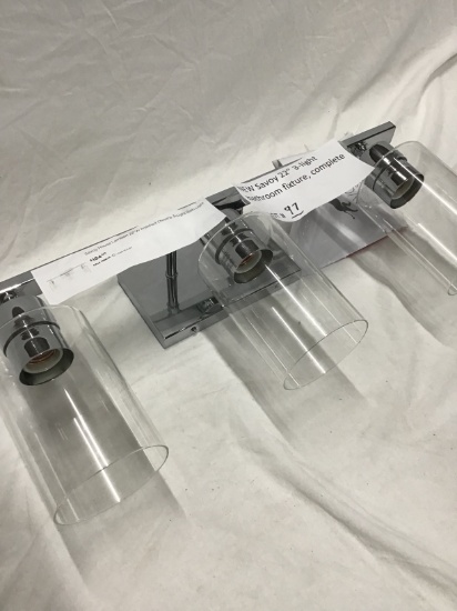 New Savoy 22" 3-light Bathroom Fixture, complete