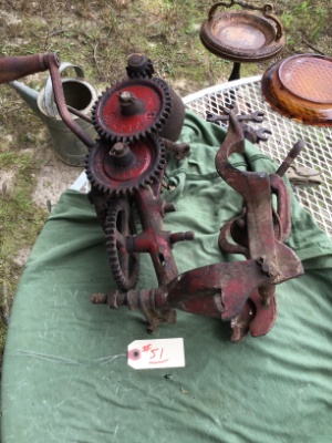 Antique McCormick/Deering sickle bar mower blade sharpener