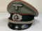 WWII GERMAN ARMY ARTILLERY OFFICER VISOR HAT CAP