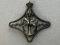 WWII ITALIAN ROYAL NAVY BATTLE SHIPS WAR NAVIGATION BADGE IN SILVER