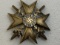 WWII NAZI GERMANY SPANISH CROSS IN GOLD WITH SWORDS WITH DIAMONDS