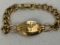 US AIR FORCE WWII GILD PLATED BRACELET NAMED TO E.Q.MARSHALL