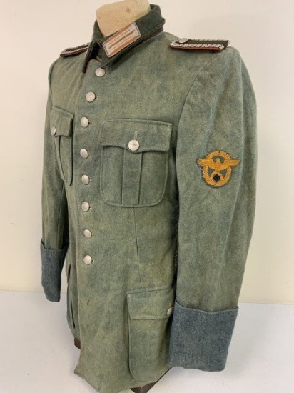 WWII GERMAN EASTERN FRONT OCCUPIED TERRITORIES POLIZEI POLICE FORCES UNIFORM TUNIC