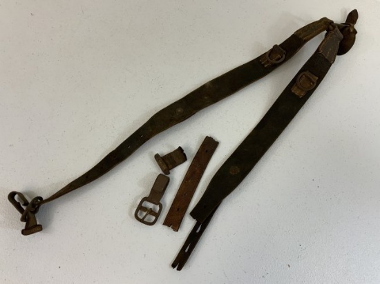 WWII GERMAN MILITARY LEATHER EQUIPMENT Y STRAPS