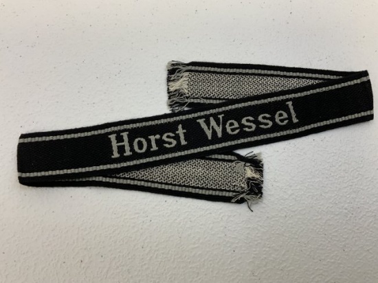 WWII GERMAN WAFFEN SS "Horst Wessel" CUFFTITLE
