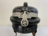 GERMANY THIRD REICH NSKK LEATHER MOTORCYCLE CRASH HELMET