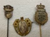 ANTIQUE IMPERIAL GERMANY STICKPINS LOT OF 3