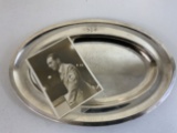 GERMANY THIRD REICH NAZI REICH MINISTER JOSEPH GOEBBELS SILVER SERVING TRAY BY KRUPP