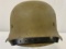 WWII GERMAN M42 TROPICAL CAMOUFLAGE PAINTED COMBAT HELMET AFRIKA KORP