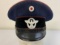 WWII GERMAN FIRE POLICE OFFICIAL VISOR HAT CAP