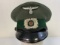 WWII GERMAN CUSTOMS OFFICIAL NCO OFFICER VISOR CAP HAT