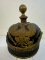 IMPERIAL GERMANY PRUSSIAN ARTILLERY RESERVE OFFICER LEATHER HELMET