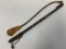 ANTIQUE RUSSIAN CAUCASIAN CIRCASSIAN SILVER AND NIELLO HORSE WHIP NAGAIKA