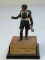 VINTAGE GERMAN SS OFFICER LEAD SOLDIER FIGURE ON DISPLAY STAND