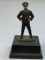 VINTAGE GERMAN  SS OFFICER LEAD SOLDIER FIGURE ON DISPLAY STAND