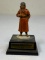 VINTAGE WWII SOVIET RUSSIAN INFANTRY MAN LEAD SOLDIER FIGURE ON DISPLAY STAND