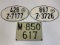 VINTAGE GERMAN LICENCE PLATES