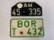 VINTAGE GERMAN MOTORCYCLE LICENCE PLATES