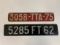 VINTAGE FRENCH  LICENCE PLATES