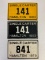 VINTAGE CANADIAN MOTORCYCLE LICENCE PLATES