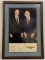 PRESIDENT GEORGE H.W.BUSH PRESENTATION PLAQUE SIGNED TO A FELLOW FLIGHT ACE