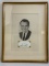 PRESIDENT RICHARD M. NIXON PORTRAIT WITH SIGNED CARD