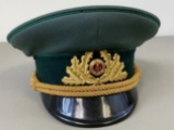 VINTAGE COLD WAR ERA EAST GERMAN DDR POLICE VOPO GENERAL VISOR CAP