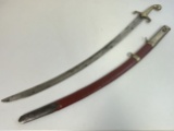 ANTIQUE CRIMEAN WAR ERA TURKISH OFFICER SHAMSHIR KILIJ SWORD