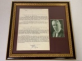 FRANZ VON PAPEN SIGNED DOCUMENT PROFESSIONALLY FRAMED WITH A CERTIFICATE OF AUTHENTICITY