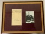 JOACHIM VON RIBBENTROP NAZI FOREIGN MINISTER SIGNED DOCUMENT PROFESSIONALLY FRAMED