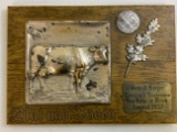 NAZI GERMANY 1937 AGRICULTURAL AWARD PLAQUE - RARE