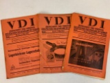 GERMANY THIRD REICH 1943 VDI PUBLICATION MAGAZINE LOT OF 3