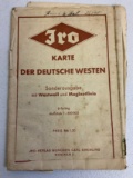 GERMANY THIRD REICH LARGE MAP OF GERMANY