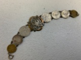 IMPERIAL RUSSIA WWI SILVER SWEETHEART BRACELET 1916