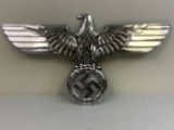 GERMANY THIRD REICH LARGE RAILROAD TYPE ALUMINUM EAGLE
