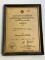WWII GERMAN IRON CROSS AWARD DOCUMENT TO SS OFFICER FRAMED