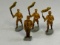 GERMAN NAZI PERIOD LINEOL / ELASTOLIN TOY SOLDIERS SA MAN TORCH MARCH