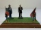 VINTAGE DISPLAY AMERICAN CIVIL WAR FIGURES ON BASE STAND