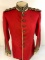 ANTIQUE VICTORIAN NAMED BRITISH OFFICER RED DRESS TUNIC