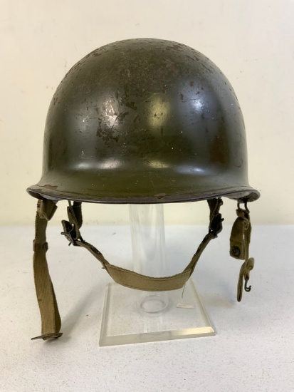 WWII US ARMY 82nd AIRBORNE DIVISION M1C PARATROOPER  HELMET WITH LINER