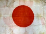 WWII IMPERIAL JAPANESE SILK NATIONAL FLAG