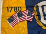 USA SMALL FLAGS AND JEFFERSON COUNTY KENTUCKY FLAG