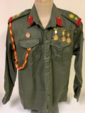IRAQ SADDAM HUSSEIN ERA  IRAQI LIEUTENANT. COLONEL STAFF UNIFORM SHIRT