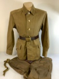USSR SOVIET ARMY ENLISTED UNIFORM TUNIC WITH PANTS AND BELT