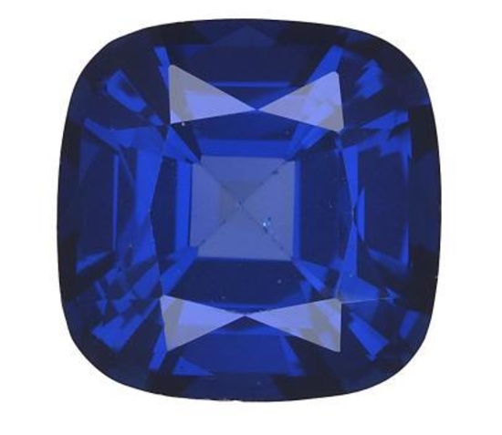 GIA Cushion Cut 15.00 Carat Diffused Sapphire