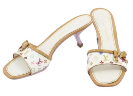 Louis Vuitton Mulricolored Monogram Heeled Sandals