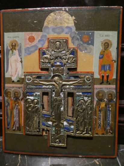 Wood Panel Icon Russian or Greek