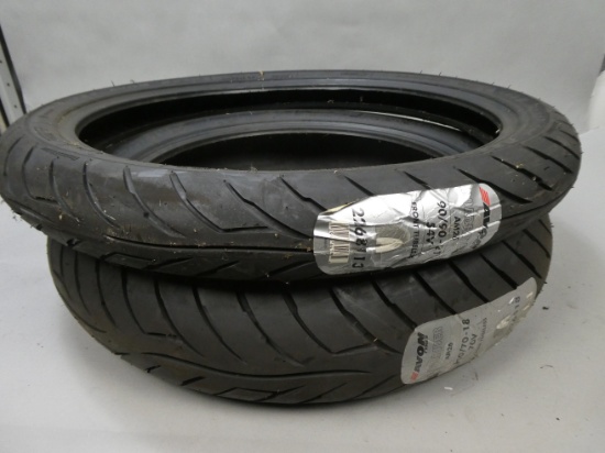 Pair New Front & Rear Motorcycle Tires Avon Roadrider 150/70-18 & 90/90-21